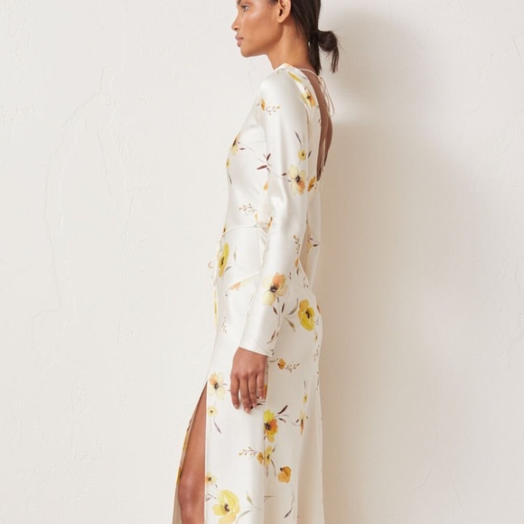 BNWOT BEC & BRIDGE PRINT COLETTE LONG SLEEVE MIDI DRESS - SIZE 6 AU/2 US (RRP $3 - Picture 3 of 4